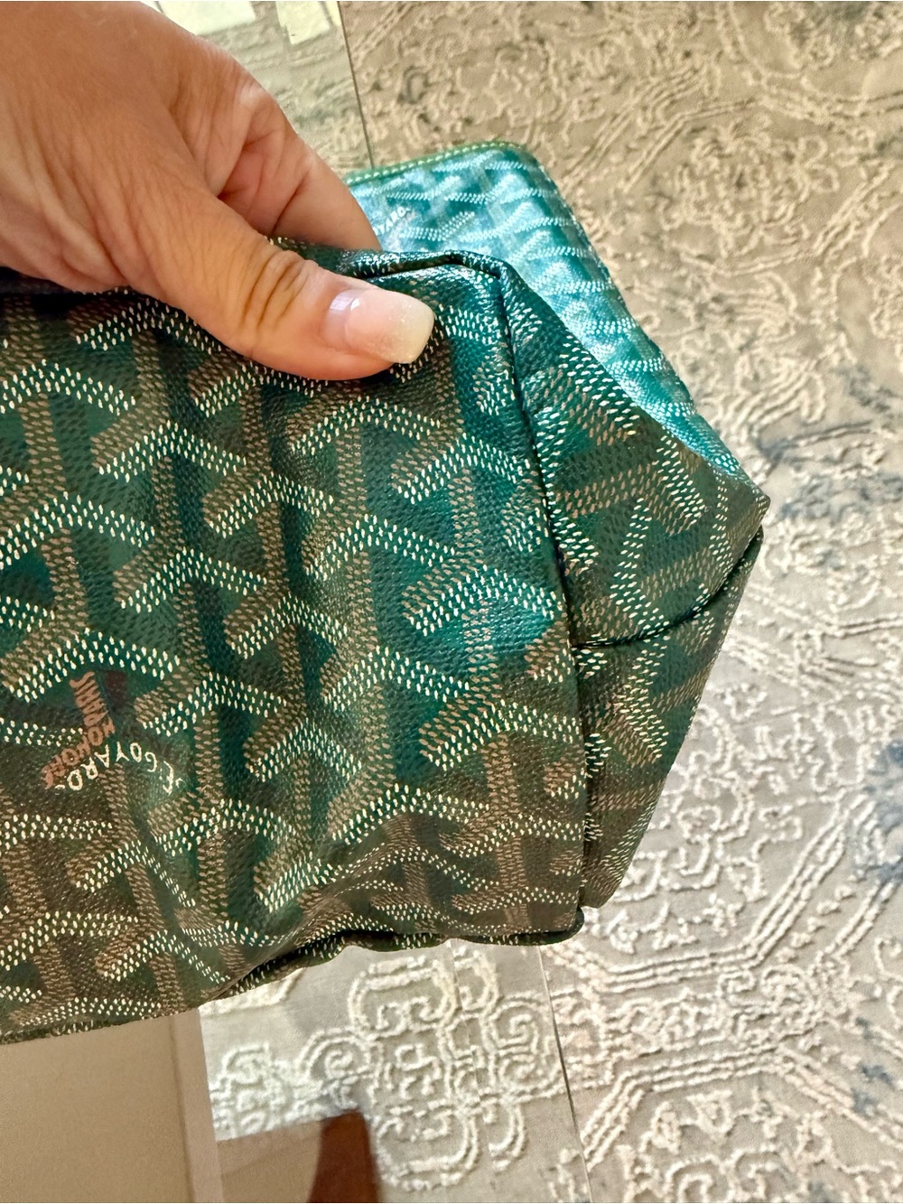 👜 Authentic Goyard Saint Louis PM Tote - Green - Picture 11 of 16